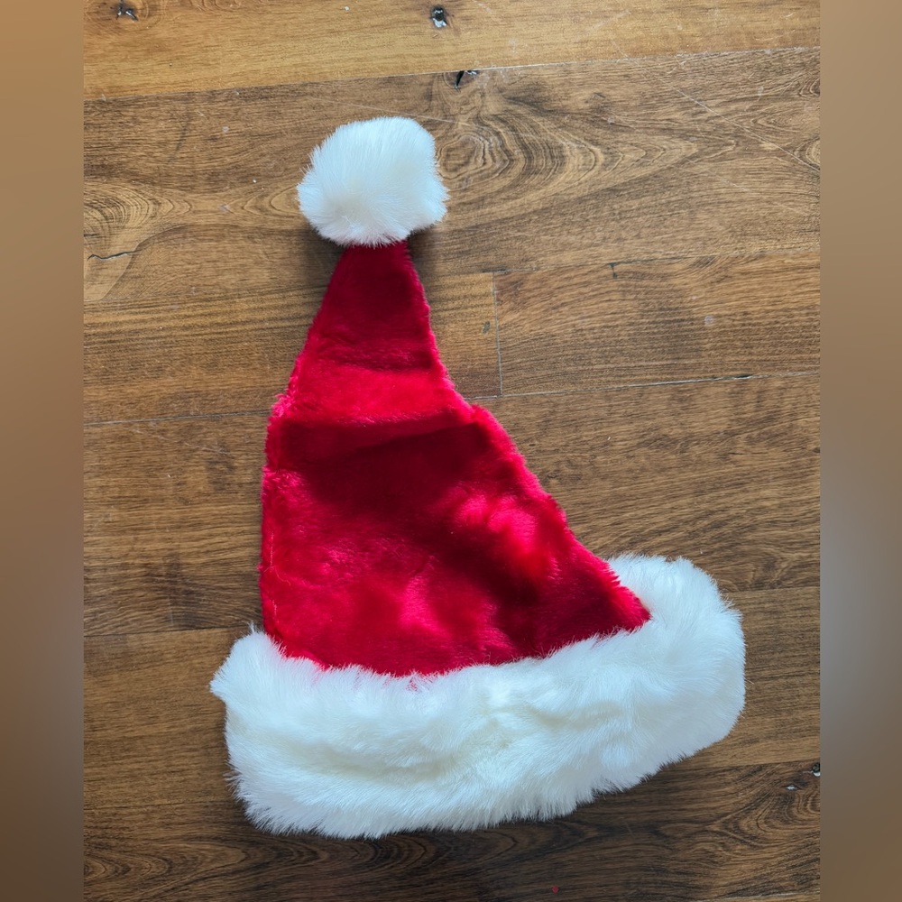 Kids vintage DanDee brand Santa hat adjustable red/white Dan Dee